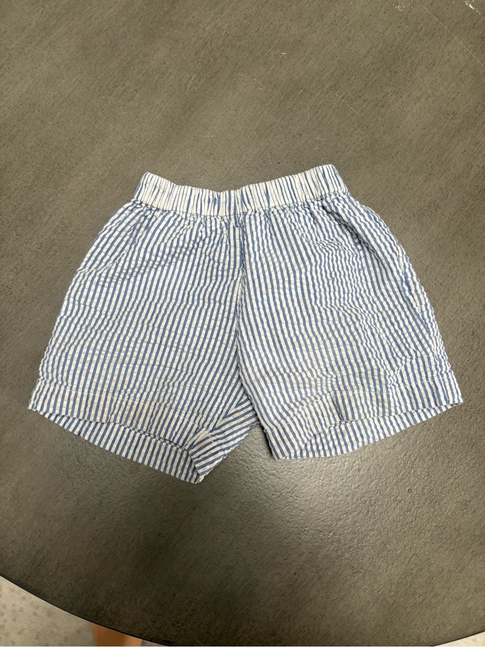 Oscar de la renta baby toddler boy Blue White Kids seersucker Shorts 12-18 month